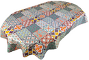 Porto Tiles Multi Vinyl Oilcloth Tablecloth