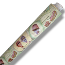 Patisserie Duckegg PVC Vinyl Tablecloth 18.8m Metres Roll