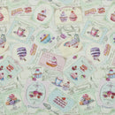 Patisserie Duckegg PVC Vinyl Tablecloth 18.8m Metres Roll
