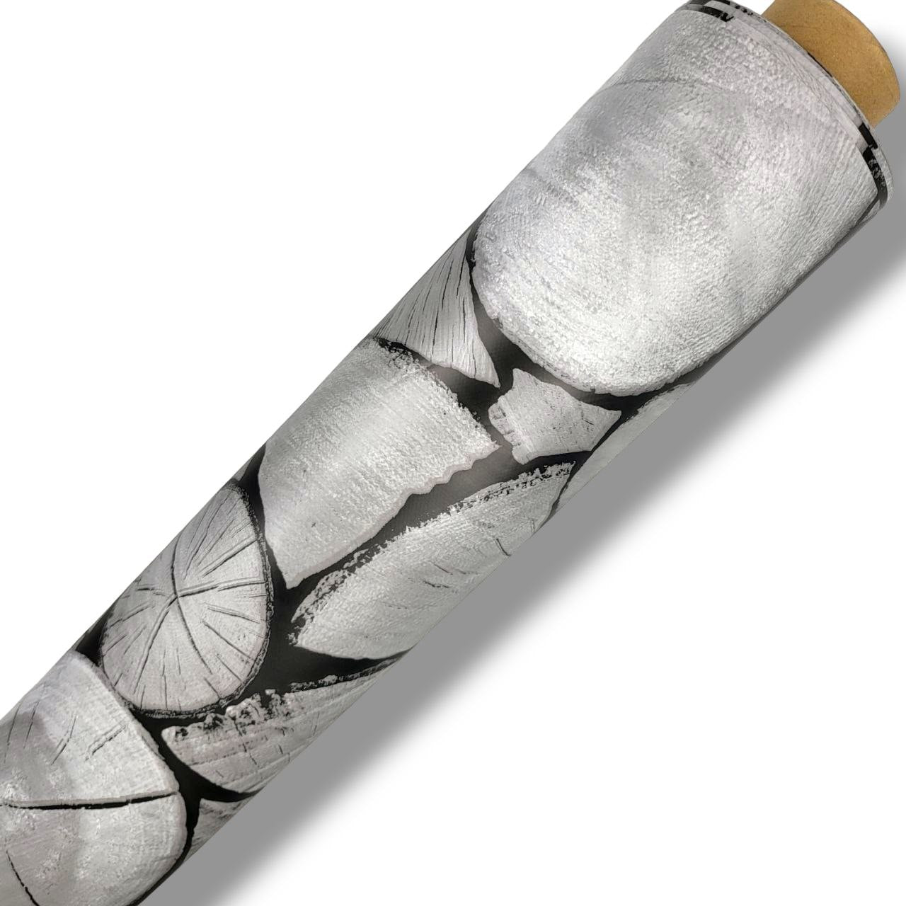 Grey Wood Logs Vinyl Tablecloth 20 Metres - Home - Table Protector Direct