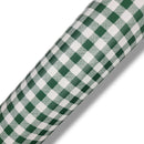 Dark Green Small Check Gingham PVC Vinyl Tablecloth Roll 20 Metres x 140cm Full Roll