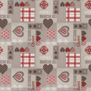 Table Protector My Sweet Chalet Red 140cm wide Heat Resistant