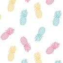 Pineapple Pastel PVC Vinyl Wipe Clean Tablecloth  120cm x 140cm Warehouse Clearance