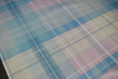 Pink and Blue Tartan  PVC Vinyl Wipe Clean Tablecloth  110cm x 140cm Warehouse Clearance