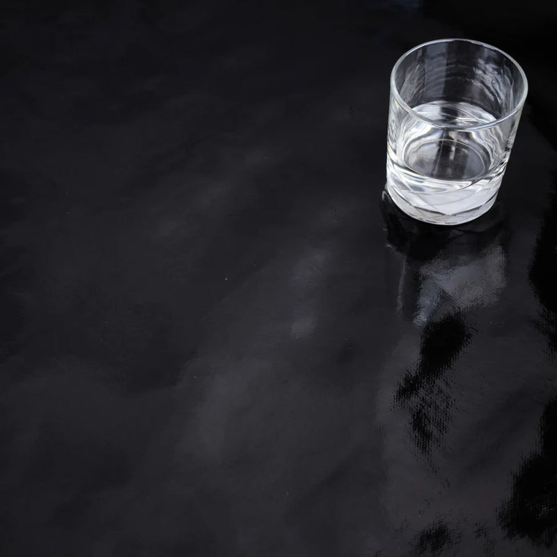 Plain Black PVC Vinyl Wipe Clean Tablecloth  80cm x 140cm Warehouse Clearance