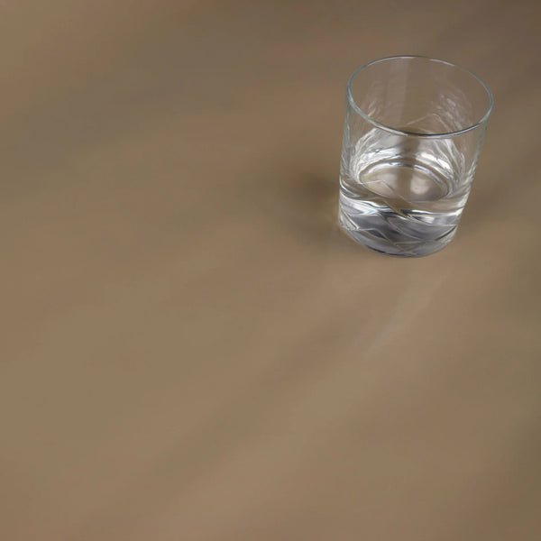 Plain Taupe PVC Vinyl Wipe Clean Tablecloth  320cm x 140cm-Creased-Warehouse Clearance