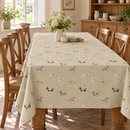 Doggy Dogs Beige Prestigious Oilcloth Tablecloth