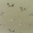 Doggy Dogs Sage Green Prestigious Oilcloth Tablecloth