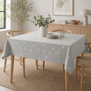 Prestigious Twinkle Star Rubble Grey Oilcloth Tablecloth