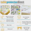 Table Protector Summer Meadow Flower Floral 140cm wide Heat Resistant