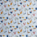 Harriet Hen Colonial Oilcloth Tablecloth