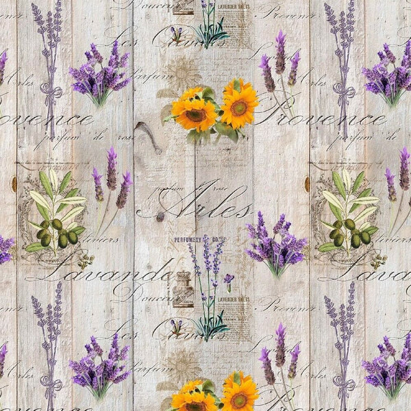 Provence Lavender PVC Vinyl Wipe Clean Tablecloth  140cm x 140cm Warehouse Clearance