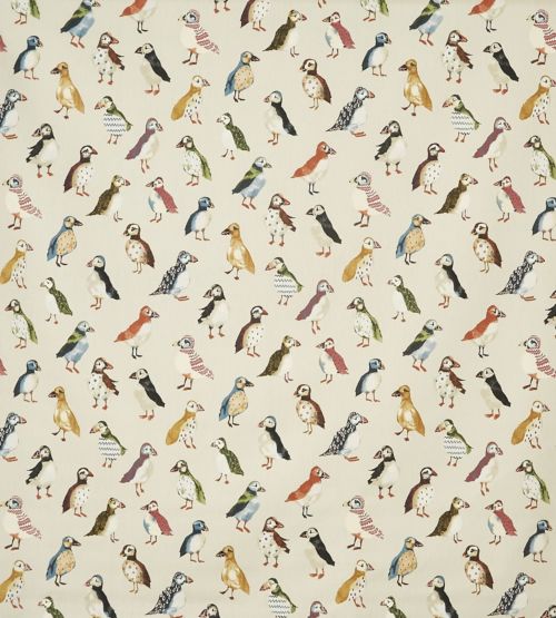 Puffin Driftwood 100% Cotton Fabric by Prestigious 200cm x 140cm Warehouse Clearance