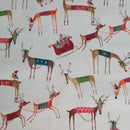 Nordic Reindeer and Robin Tablecloth Clarke and Clarke 95cm x 132cm  Warehouse Clearance