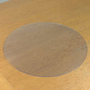 50cm Round 1.5mm Thick Clear PVC Vinyl Tablecloth Protector-Warehouse Clearance
