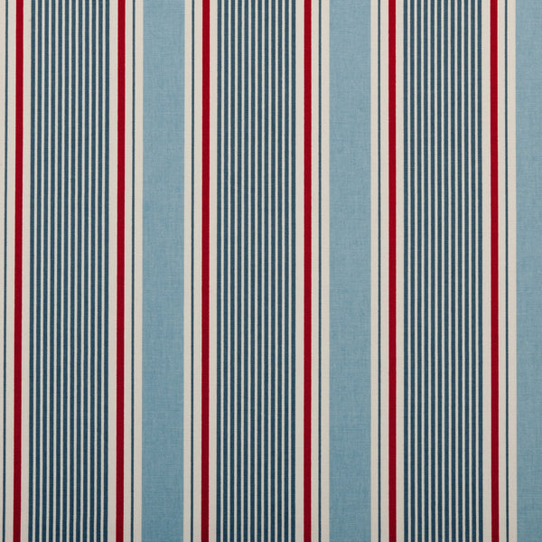 Sailstripe Marine 100% Cotton Fabric by Clarke and Clarke 250cm x 140cm Warehouse Clearance