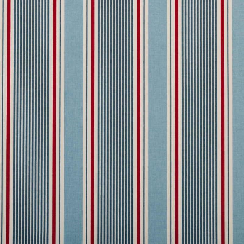 Sailstripe Marine 100% Cotton Fabric by Clarke and Clarke 250cm x 140cm Warehouse Clearance
