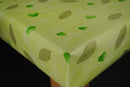 Scattered Leaves Green  Vinyl Tablecloth Roll 20 Metres x 140cm Full Roll