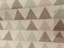 Shades of Grey Triangles PVC Vinyl Wipe Clean Tablecloth  130cm x 140cm Warehouse Clearance