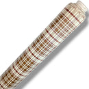 Brown Beige Tablecloth Check PVC Vinyl Tablecloth Roll 20 Metres x 140cm Full Roll