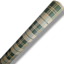 Green and Beige Check  PVC Vinyl Tablecloth Roll 20 Metres x 140cm Full Roll