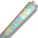 Cocktail Happy Hour Pastel PVC Vinyl Tablecloth Roll 20 Metres x 140cm Full Roll