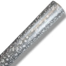 Little White Flowers on  Grey PVC Vinyl Tablecloth Roll 20 Metres x 140cm Full Roll