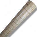 Beige with Brown Overcheck Tablecloth 20 Metres x 140cm Full Roll