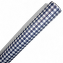 Navy Gingham Check Tablecloth 20 Metres x 140cm Full Roll
