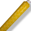 Yellow Triangles  PVC Vinyl Tablecloth Roll 20 Metres x 140cm Full Roll