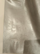 Silver Swirl Damask PVC Vinyl Wipe Clean Tablecloth  170cm x 140cm Warehouse Clearance