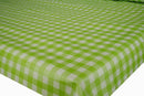 Spring Green Bistro Check PVC Vinyl Tablecloth 12.9 Metres x 140cm