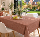 Stamford Linen Look Rose Dust Oilcloth Tablecloth
