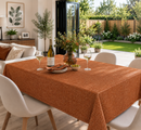 Stamford Linen Look Ginger Oilcloth Tablecloth