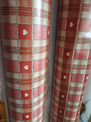 Sweetheart Check Red Vinyl Tablecloth 8.6 Metres x 160cm - Print faults-Warehouse Clearance