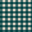 Teal Bistro Gingham Check Vinyl Oilcloth Tablecloth