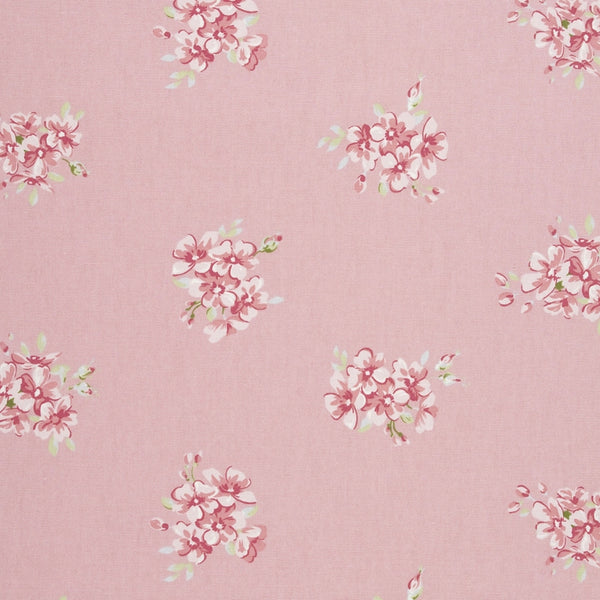 Tilly Rose Pink  Cotton Oilcloth Tablecloth