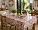 Trawler Fish Red  Oilcloth Tablecloth