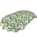 Oval Tropical Beach Palm Green Wipe Clean PVC Vinyl Tablecloth 250cm x 140cm