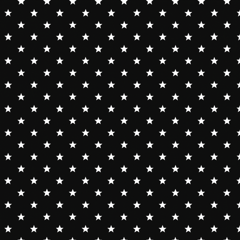 Black Twinkle Stars PVC Vinyl Wipe Clean Tablecloth  280cm x 140cm Warehouse Clearance