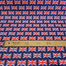 Union Jack British Flag Polyester Cotton FABRIC  114cm x 20 metres Roll