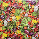 Vegetables  PVC Vinyl Tablecloth 20 Metres x 140cm