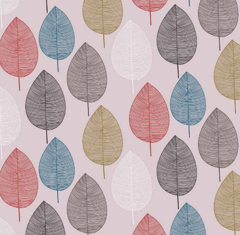 Leaves Vermont Multicoloured   PVC Vinyl Tablecloth 20 Metres x 140cm