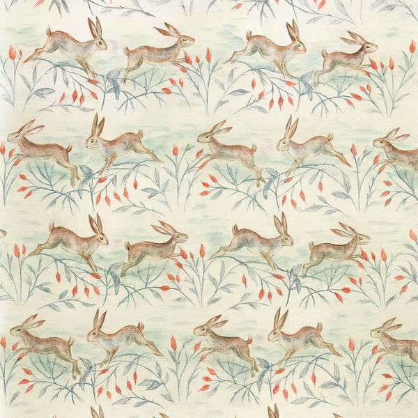 Winter Hares Linen by Voyage Maison Oilcloth Tablecloth 140cm wide