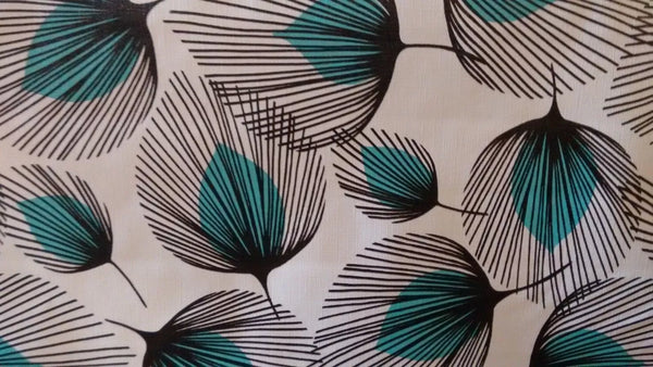 Whisper Teal vinyl tablecloth 200cm x 140cm Warehouse Clearance