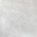 White on White Rose Damask PVC Vinyl Wipe Clean Tablecloth  150cm x 140cm Warehouse Clearance