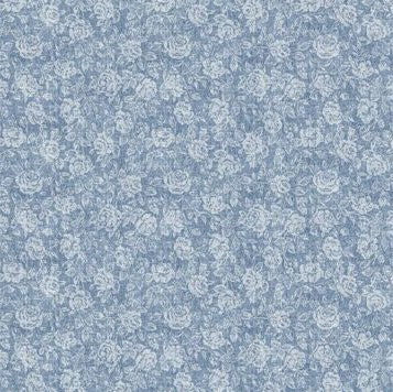 Windsor Rose Blue PVC Vinyl Wipe Clean Tablecloth 110cm x 140cm Warehouse Clearance