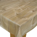 Natural Wood Effect Plank vinyl tablecloth 110cm x 140cm Warehouse Clearance