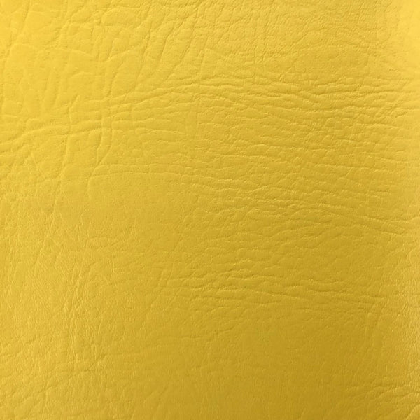 Yellow Faux Leather Textured Upholstery Vinyl, FR