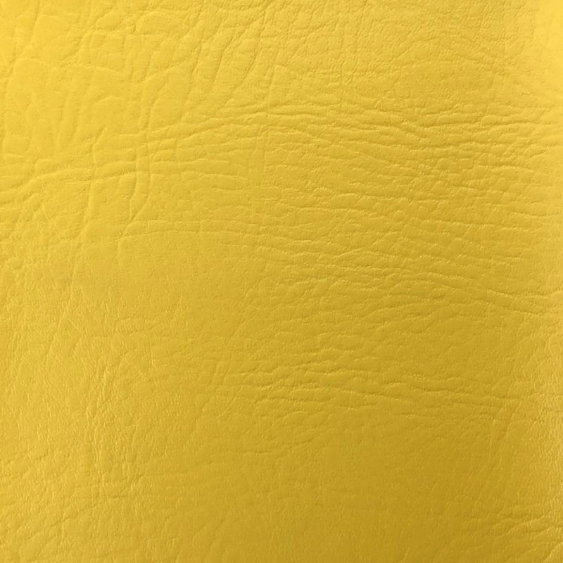 Yellow Faux Leather Textured Upholstery Vinyl, FR